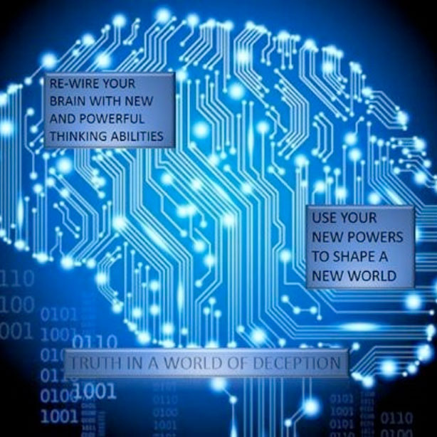 Photo of brain made out of circuits
